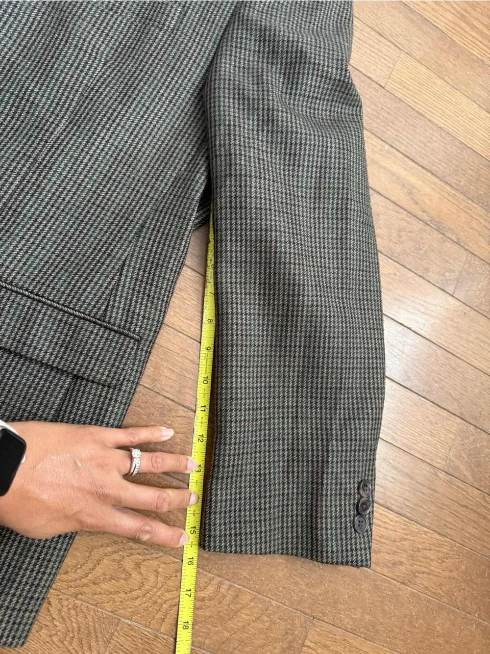 Ralph Lauren Men's Brown & Black Houndstooth Sport wool blazer